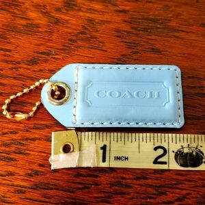 Coach Blue/Aqua Hang Tag